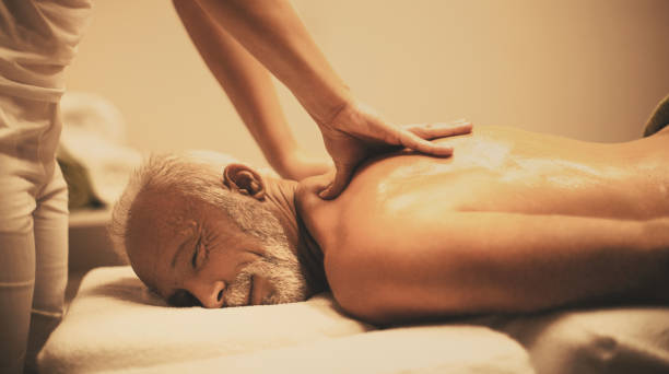 old man massage