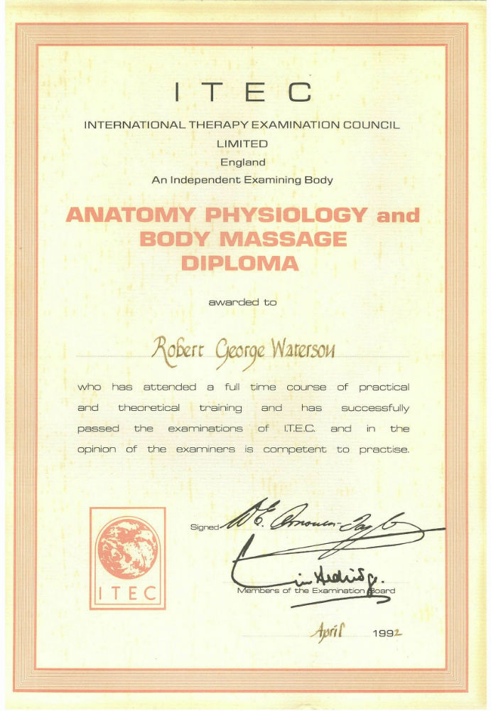 ITEC Massage April 1992