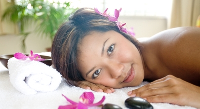 Dreamstime.com - Woman Restful On Massage Therapy Bed Photo